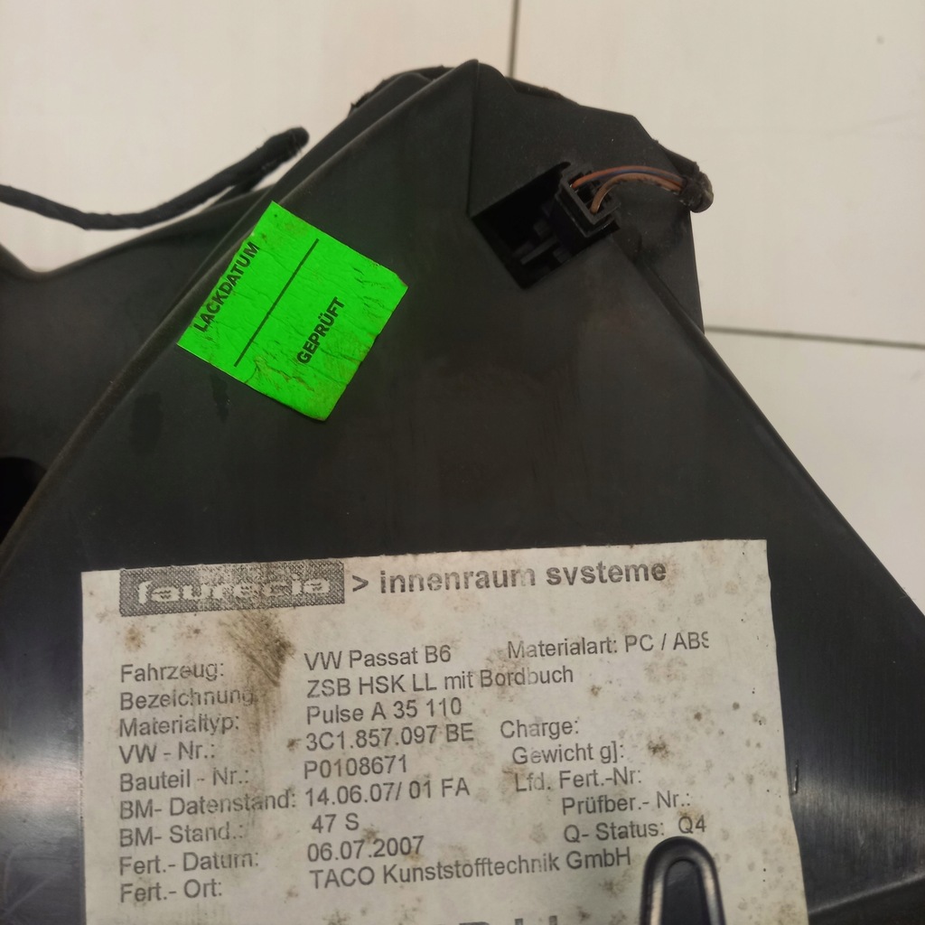 Διάγραμμα επιβατών Volkswagen Passat B6 3C1857097 Product image