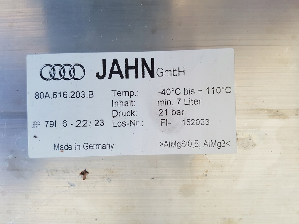 AUDI Q5 17^ δοχείο αέρα ανάρτησης 80A616203B Product image