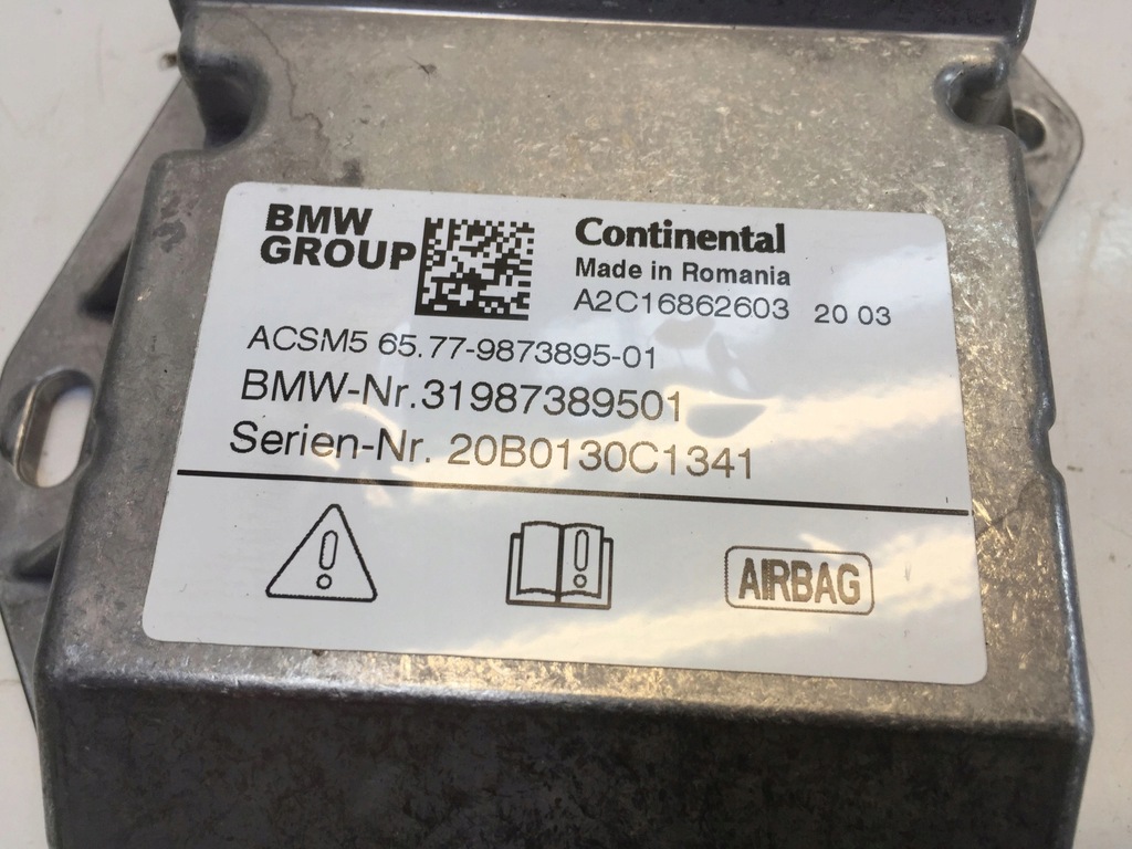 ΜΟΝΑΔΑ ΑΙΣΘΗΤΗΡΑ ΑΕΡΟΣΑΚΟΥ BMW 1 F40 9873895 Product image