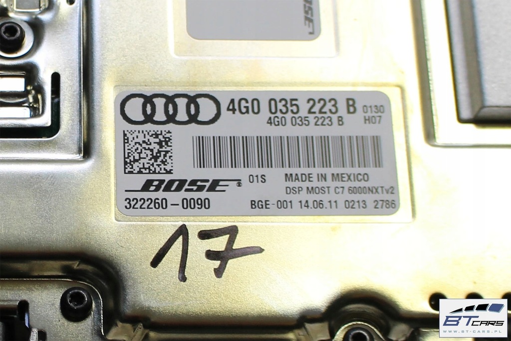 Audi A8 ηχεία + ενισχυτής Bose 4H 4G0035223B 4H0035481A 4H0035297 4H00 Product image