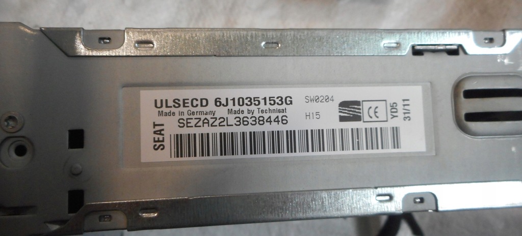 SEAT IBIZA IV 08-12 RADIO CD MP3 6J1035153G MODULE Product image