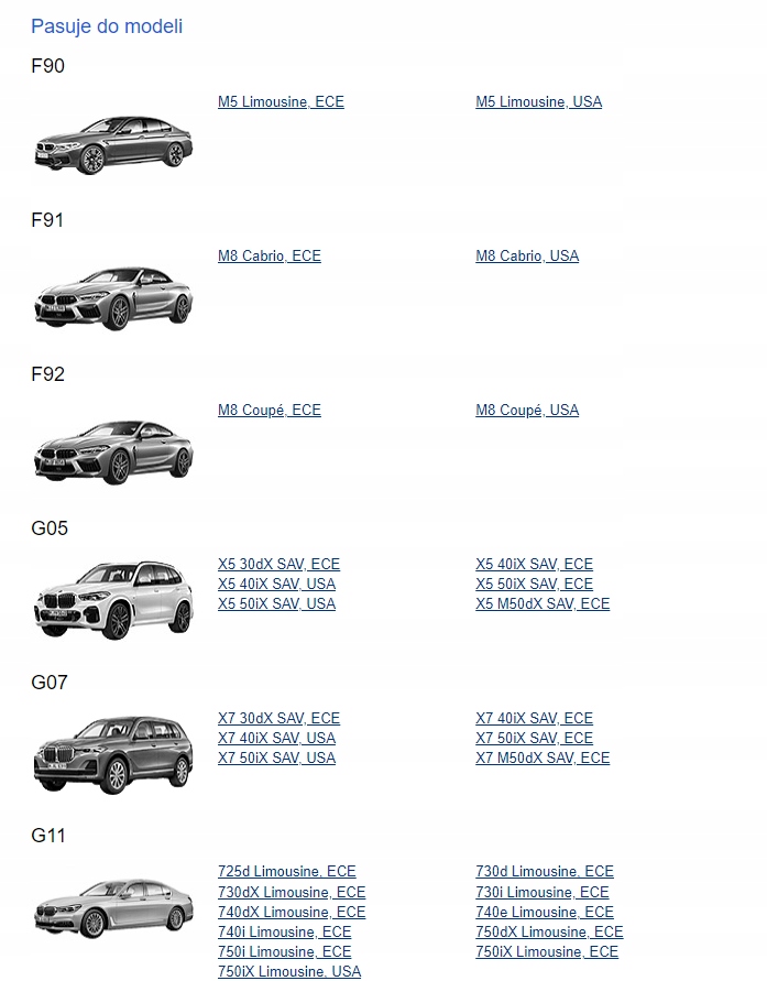 BMW M5 M8 X5 X7 ΕΛΕΓΧΟΣ ΣΤΗΛΗΣ 6885215 6894830 Product image