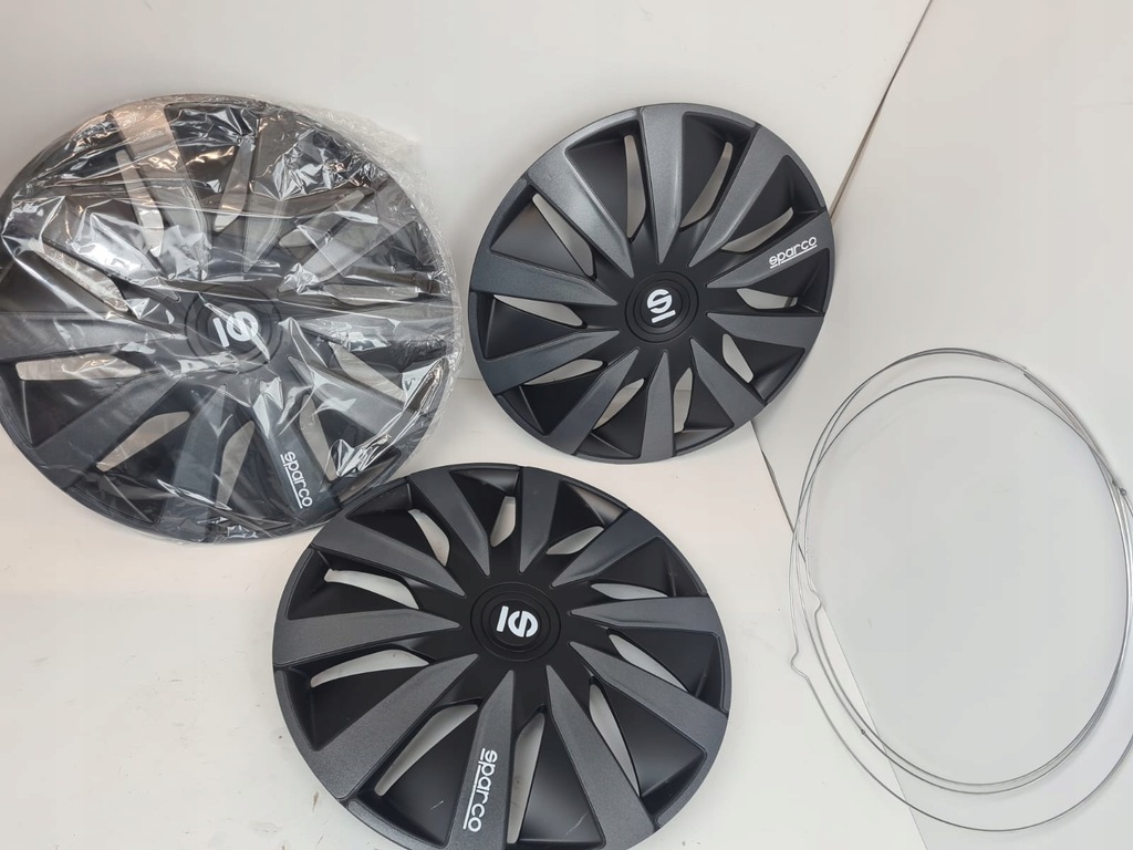 Sparco lazio 16 "hubcaps 3 μαύρο καθολικό Product image
