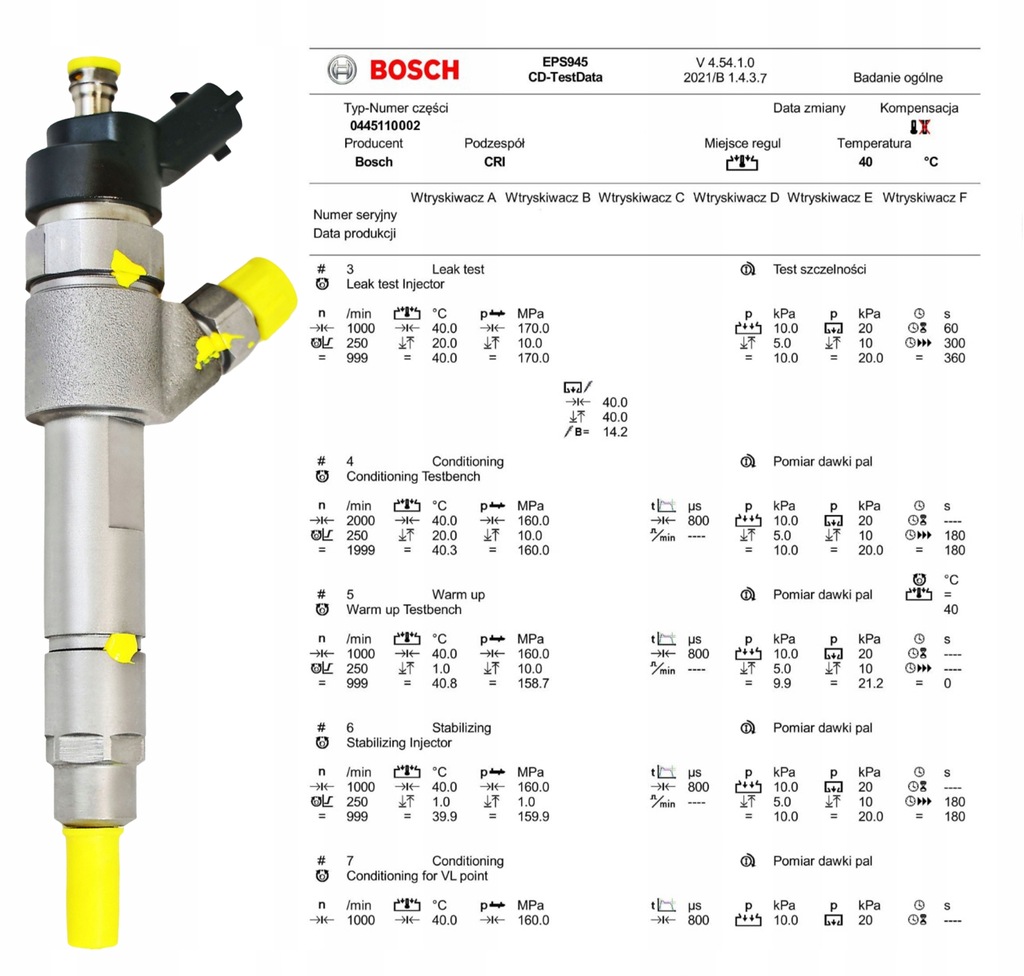 ΕΓΧΥΤΗΡΕΣ FIAT ALFA LANCIA 0445110002 Product image