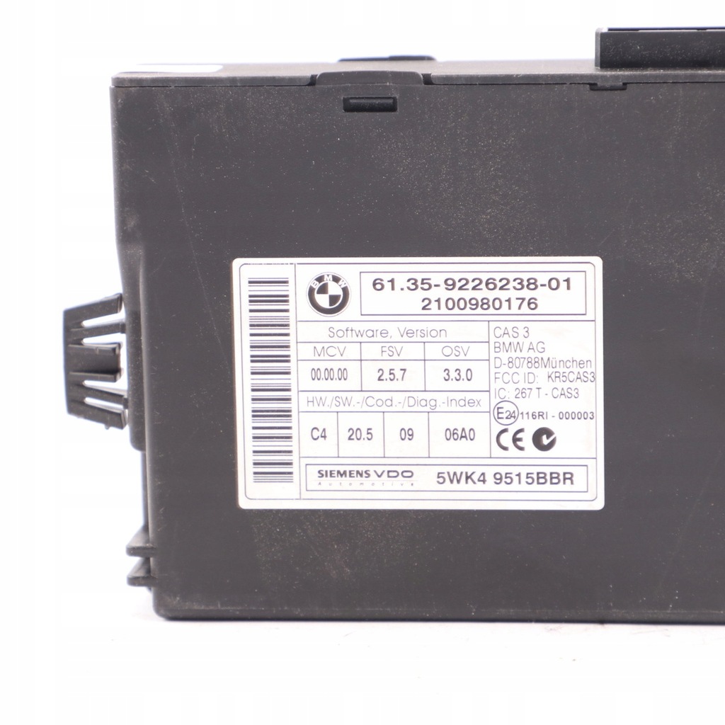 BMW E87 LCI E90 Ελεγκτής κινητήρα + αυτόματο κλειδί CAS3 7599881 Product image