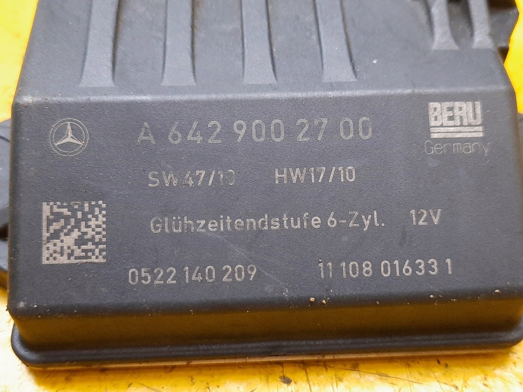 MERCEDES W164 GLOW PLUG RELAY A6429002700 Product image