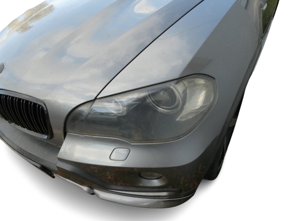 BMW X5 E70 ZDERZAK AERO MASKA BŁOTNIKI PRZÓD KOMPLETNY SPACEGRAU A52/7 Product image