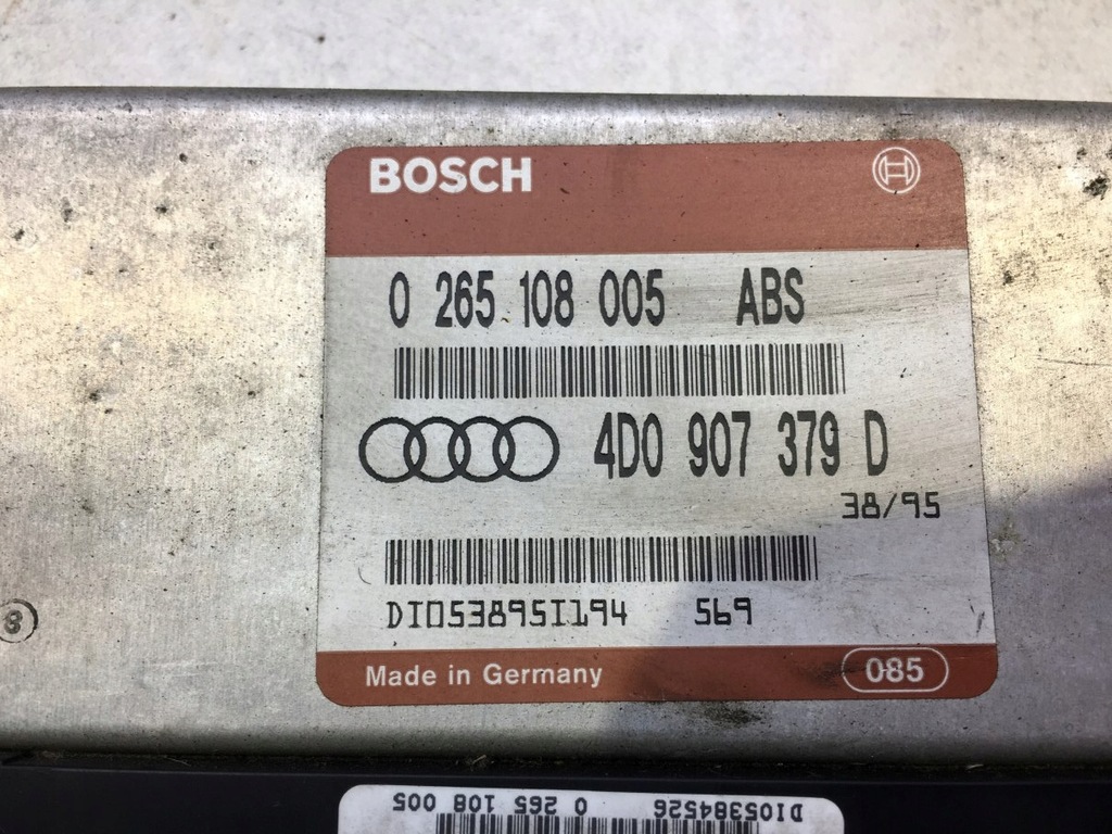 ABS MODULE AUDI A4 B5 0265108005 4D0907379D Product image