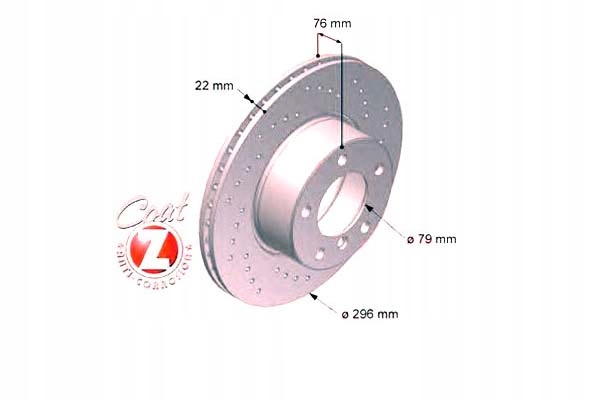 ΔΙΣΚΟΙ ΦΡΕΝΩΝ 2 ΤΕΜ BMW 5 E39 95-03 ZIMMERMANN Product image