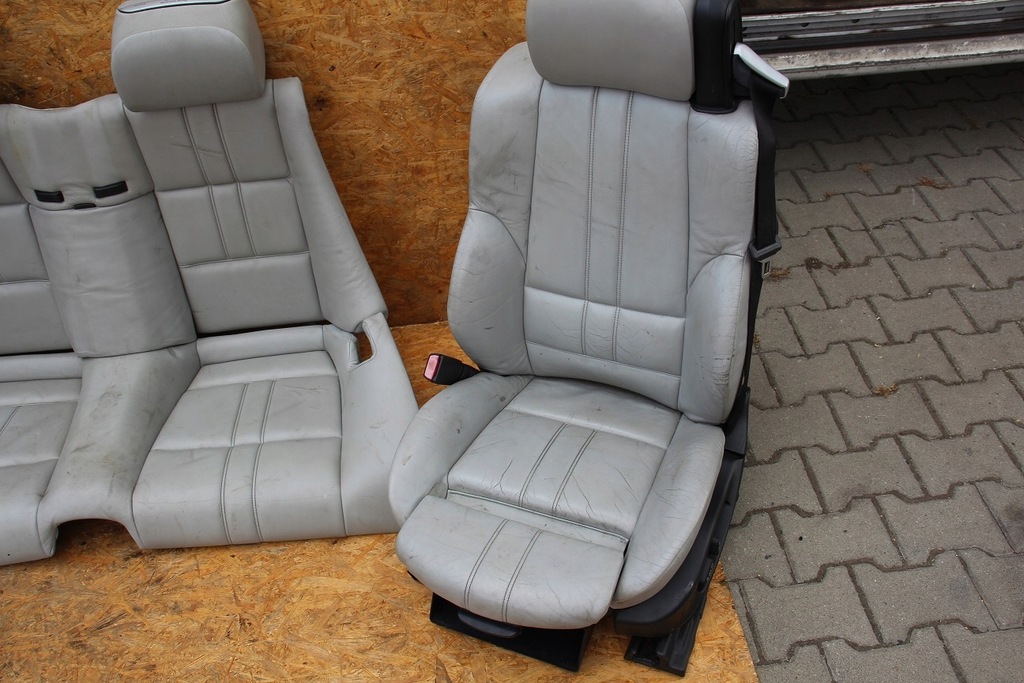 Καθίσματα καναπέ BMW e46 cabrio, αθλητικά καθίσματα από ανοιχτό δέρμα, ηλεκτρικά θερμαινόμενα σπορ καθίσματα Product image