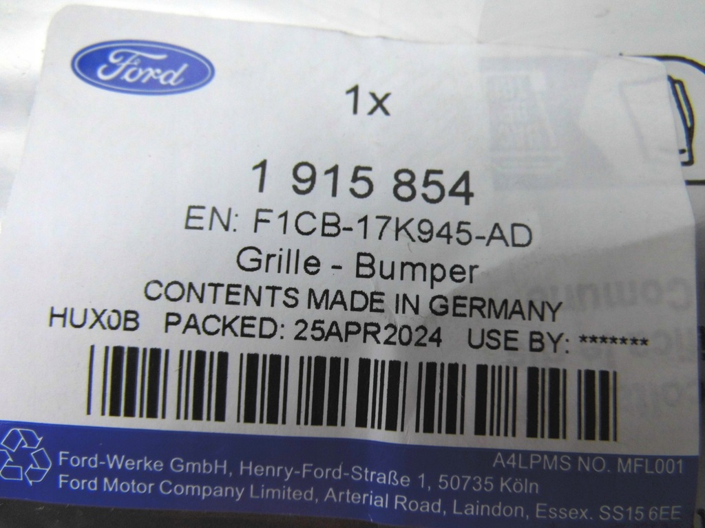 Ford C-Max MK2 Grand C-Max 2015- OE Προφυλακτήρας Product image