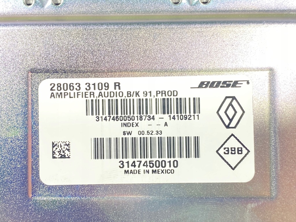 Renault Laguna 3 III Lift 10-15 BOSE AMPLIFIER 280633109R Product image