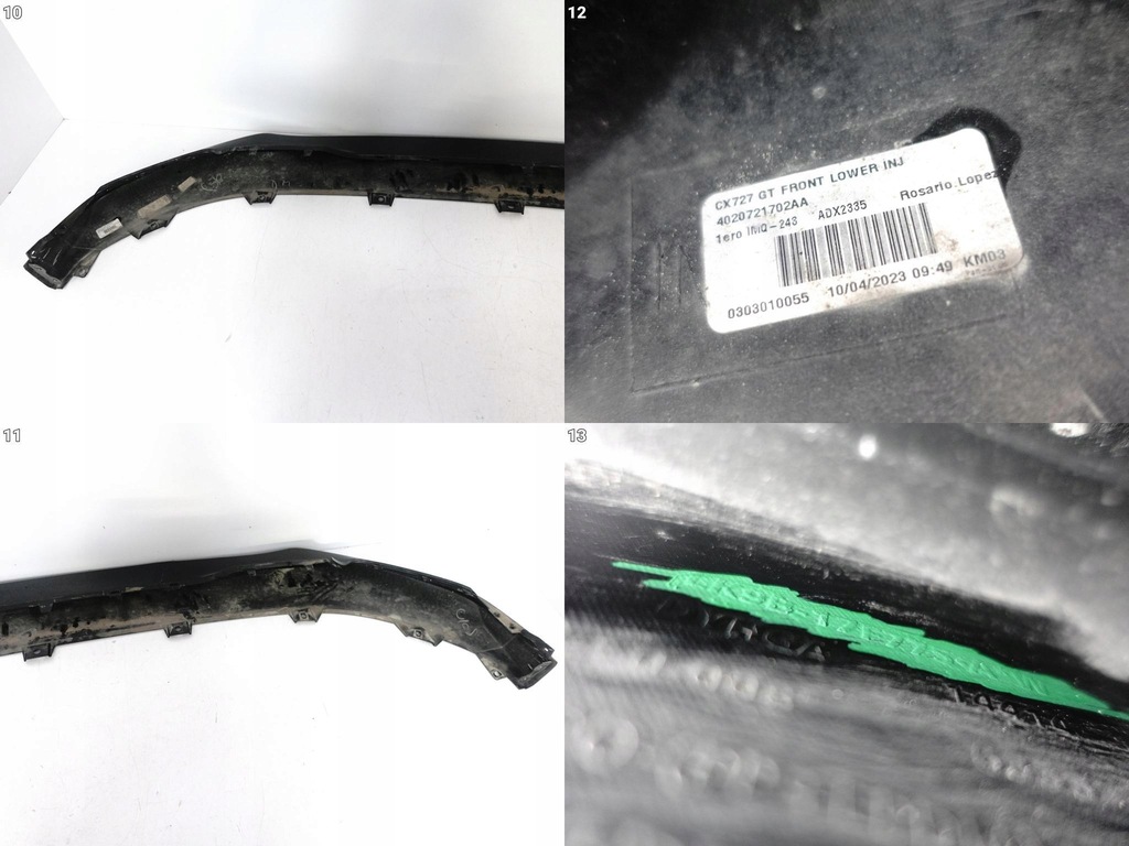 FORD MUSTANG MACH-E GT CX727 20- SPOILER DYFUZOR DOKŁADKA W ZDERZAK PRZÓD Product image