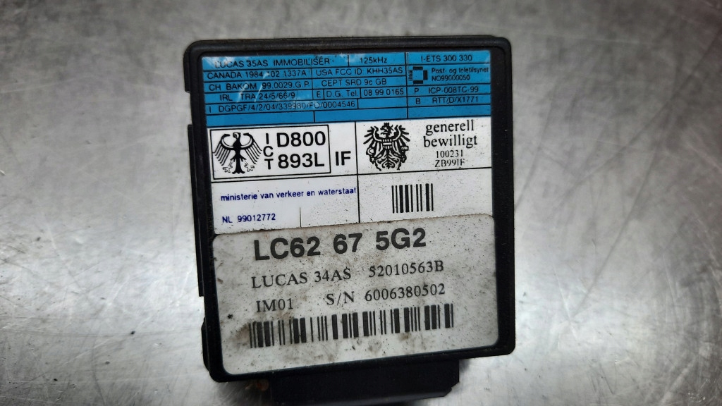 ΜΟΝΑΔΑ IMMOBILIZER MAZDA 626 LC62675G2 Product image