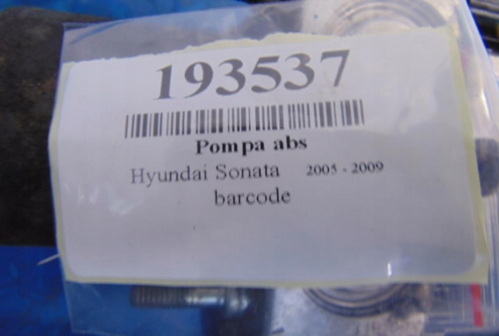 ΑΝΤΛΙΑ ABS HYUNDAI SONATA 0265950390 Product image