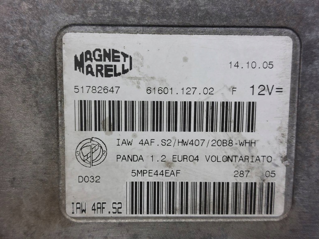 Panda II 1.1 8V 51782647 IAW4AFS2 51773067 61027500 Kit Start Product image