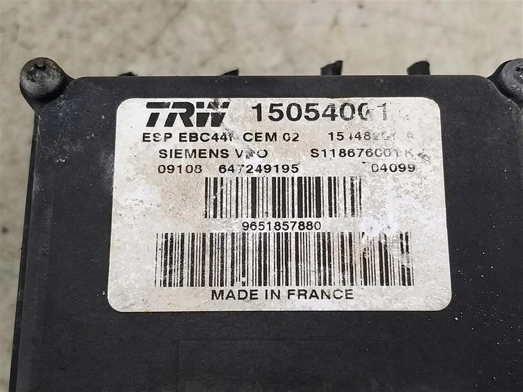 ΕΛΕΓΧΟΣ ABS αντλιας Peugeot 407 2.0HDI SW KOMBI 2004-2011 9651857880 Product image