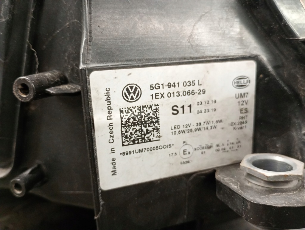 5G1941035L Αριστερά προβολέας VW Golf VII 17- HELLA Product image