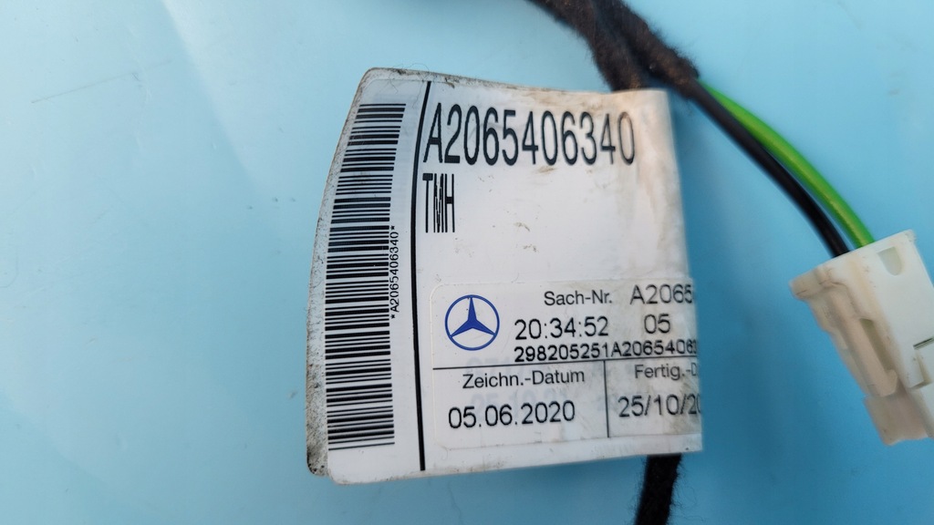 MERCEDES W206 C220 21r ΚΑΛΩΔΙΩΜΑΤΑ ΠΟΡΤΑ ΑΡΙΣΤΕΡΑ ΠΙΣΩ A2065406340 Product image