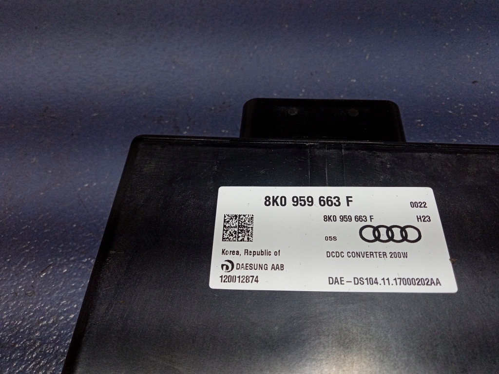 AUDI A6 C7 ΣΤΑΘΕΡΟΠΟΙΗΤΗΣ ΤΑΣΗΣ ΕΛΕΓΧΟΥ 8K0959663F Product image