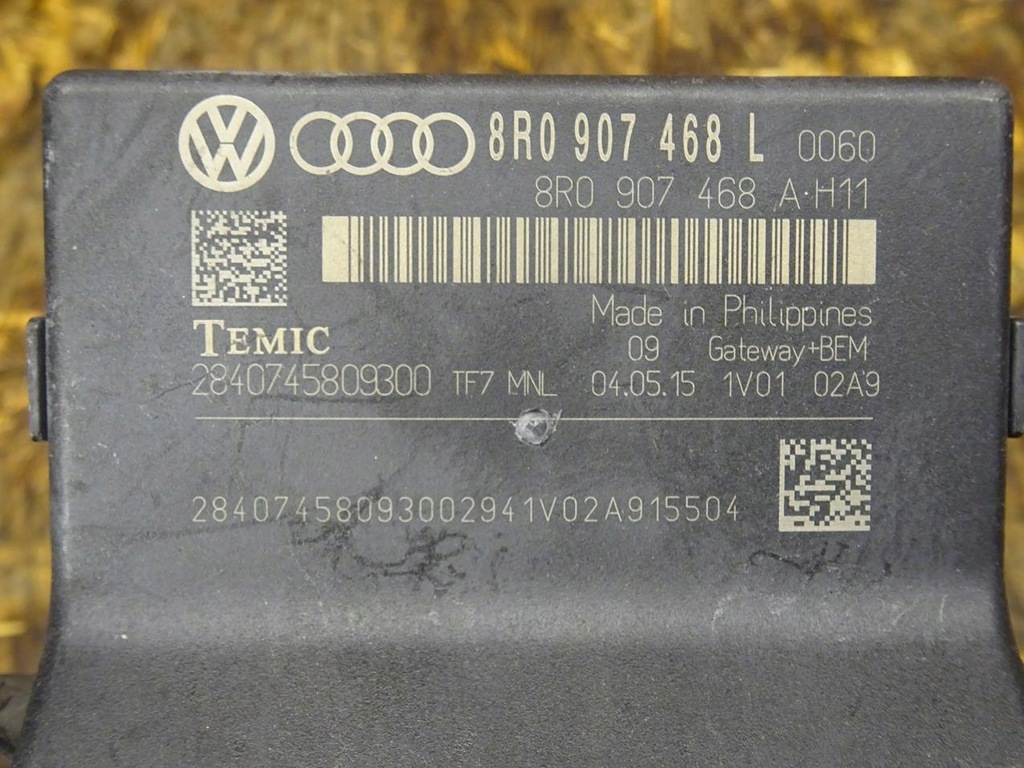 AUDI A4 B8 8K LIFT 12-15 GATEWAY CONTROLER MODULE 8R0907468L Product image