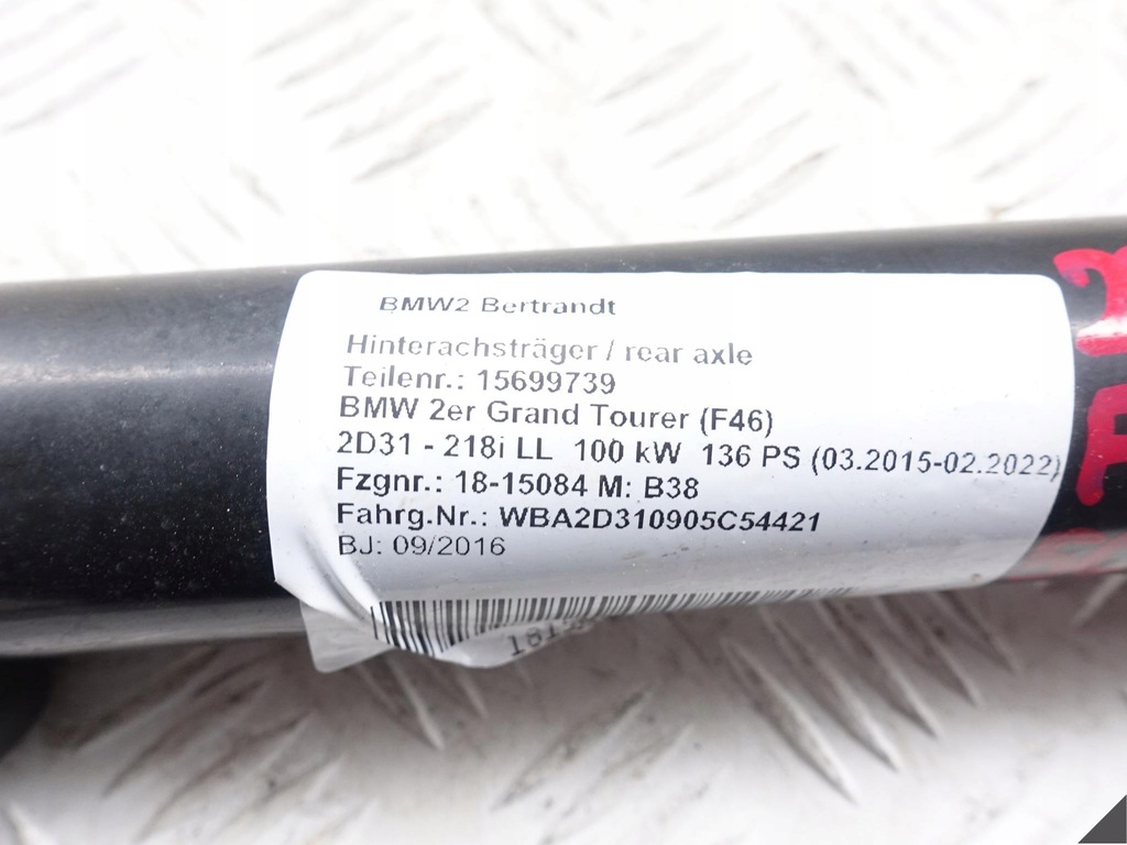 Αμορτισέρ BMW 2 F46 F45 ΠΙΣΩ ΑΡΙΣΤΕΡΑ=ΔΕΞΙΑ 10KM Product image