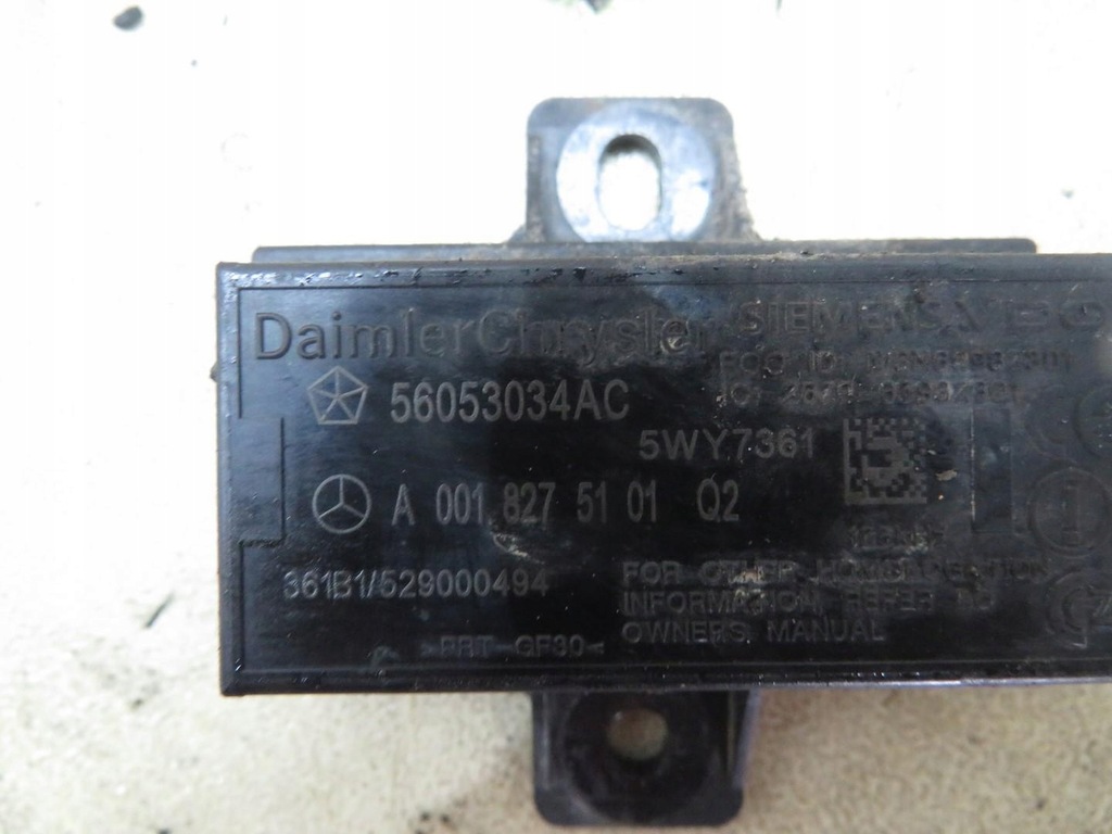 ΑΙΣΘΗΤΗΡΑΣ ΠΙΕΣΗΣ ΕΛΑΣΤΙΚΩΝ JEEP WK 3.0 CRD 56053034AC Product image