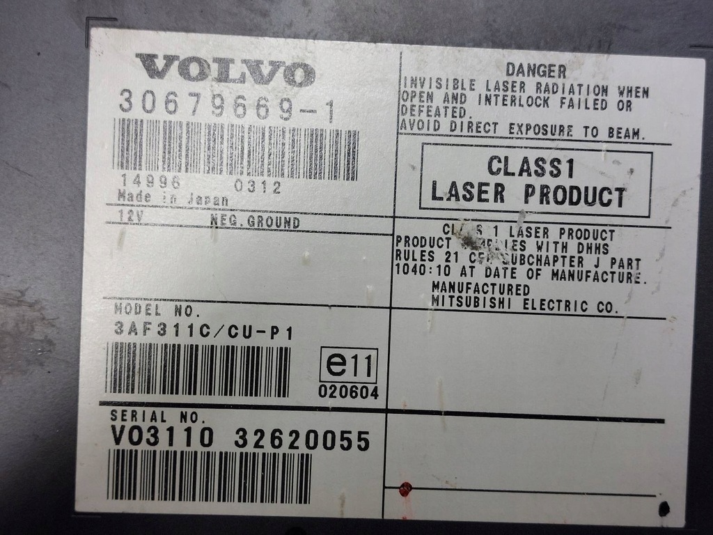 DRIVE NAVIGATION READER REMOTE VOLVO S40 II V50 I 30679669 30657371 Product image