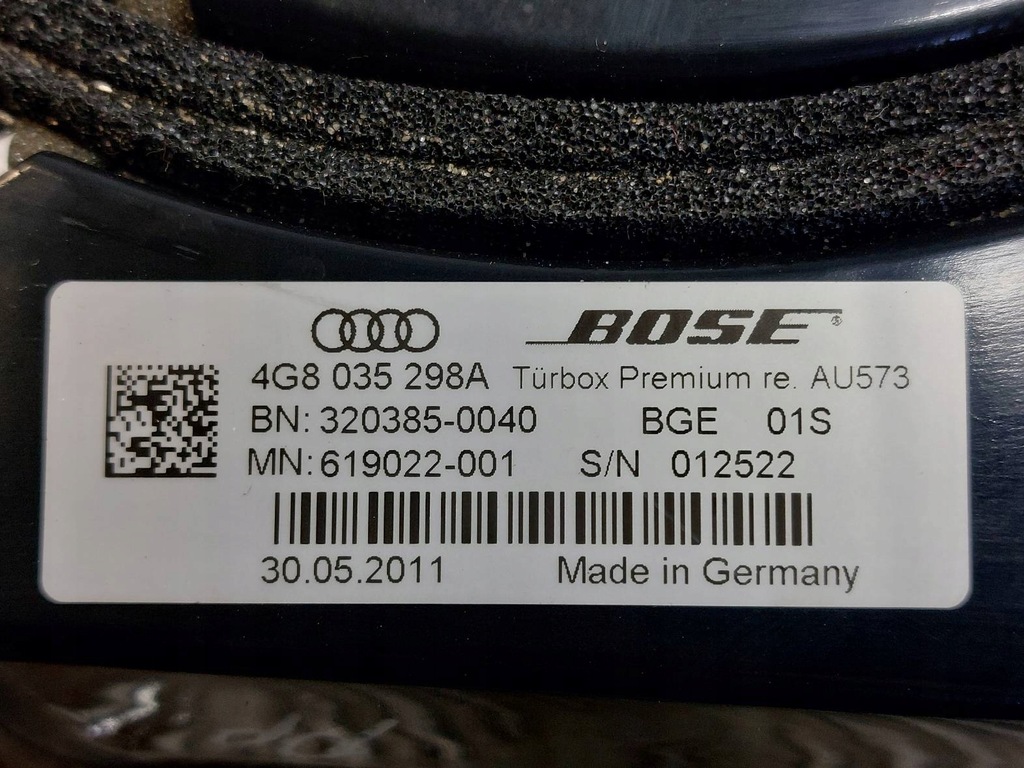 Οι ομιλητές έθεσαν Bose Audi A7 4G 4G0035223B 4G8035298A 4G9035382A Product image
