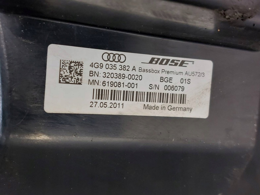 Οι ομιλητές έθεσαν Bose Audi A7 4G 4G0035223B 4G8035298A 4G9035382A Product image