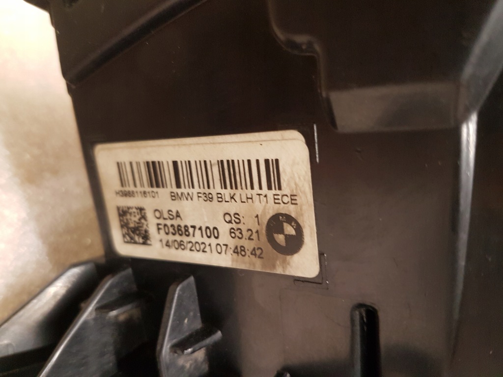ΠΙΣΩ ΦΩΣ ΑΡΙΣΤΕΡΟ BMW X2 F39 LED 9881161 Product image