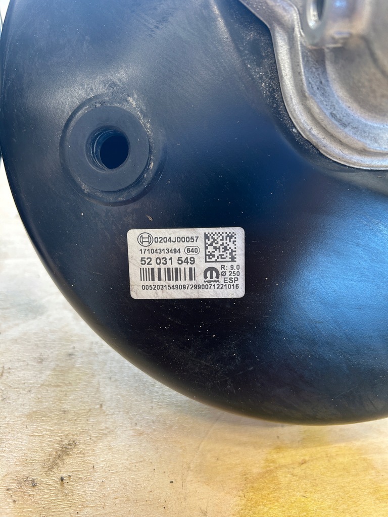 BRAKE SERVO BRAKE CYLINDER 2.4 JEEP RENEGADE USA 2015 4X4 Product image