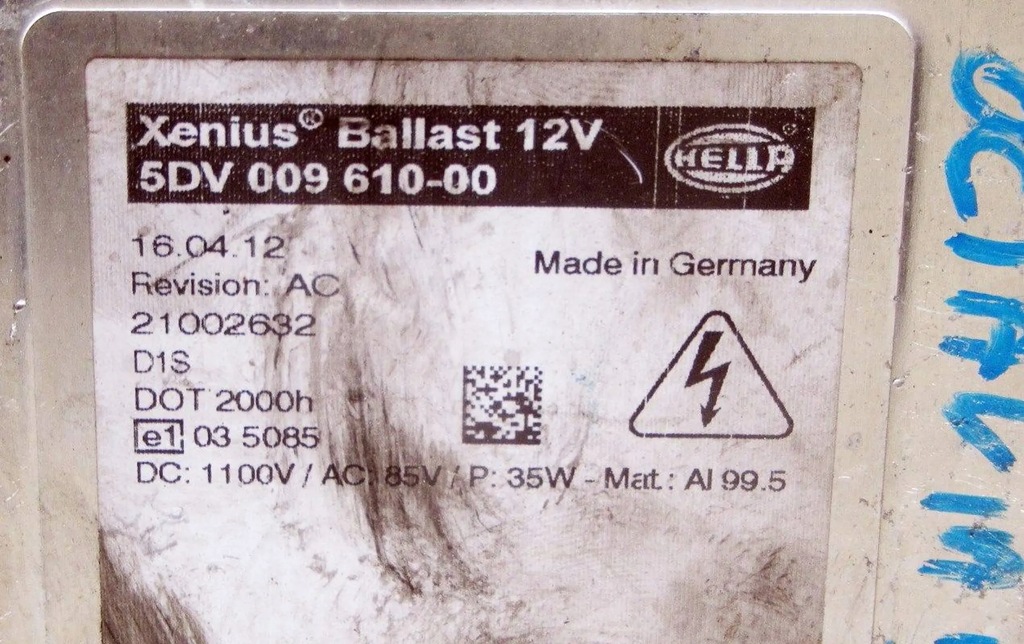 SKODA OCTAVIA II LIFT LAMP CONVERTER 5DV00961000 Product image