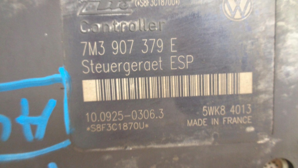 ΑΝΤΛΙΑ ABS VW SHARAN 1.9 TDI 96KW 03R 7M3907379E 7M3614111M 3M212L580AA Product image