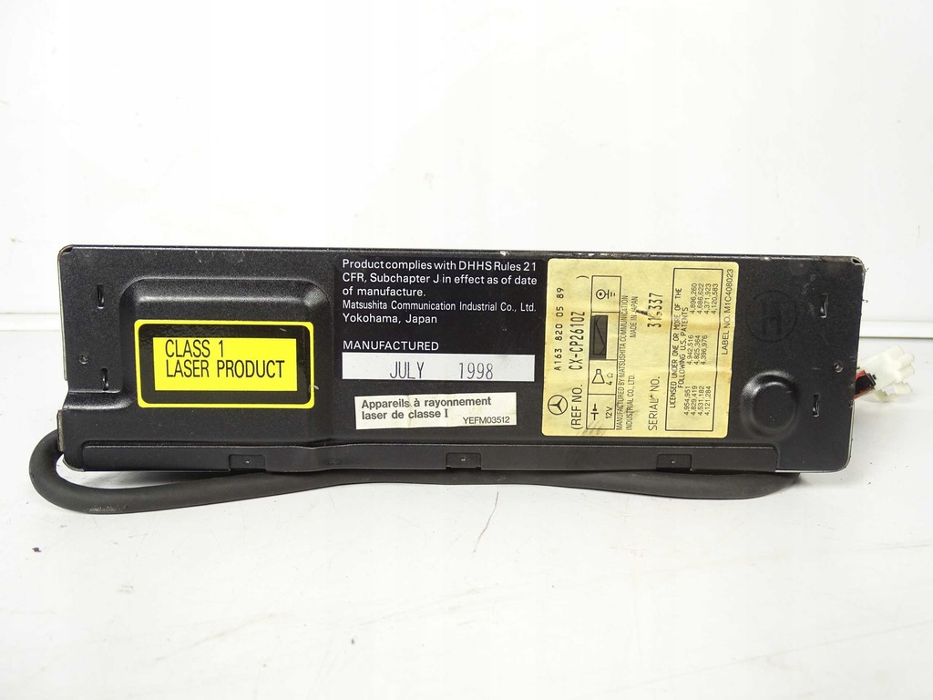 Mercedes ML W163 CD CHANGER A1638200589 Product image