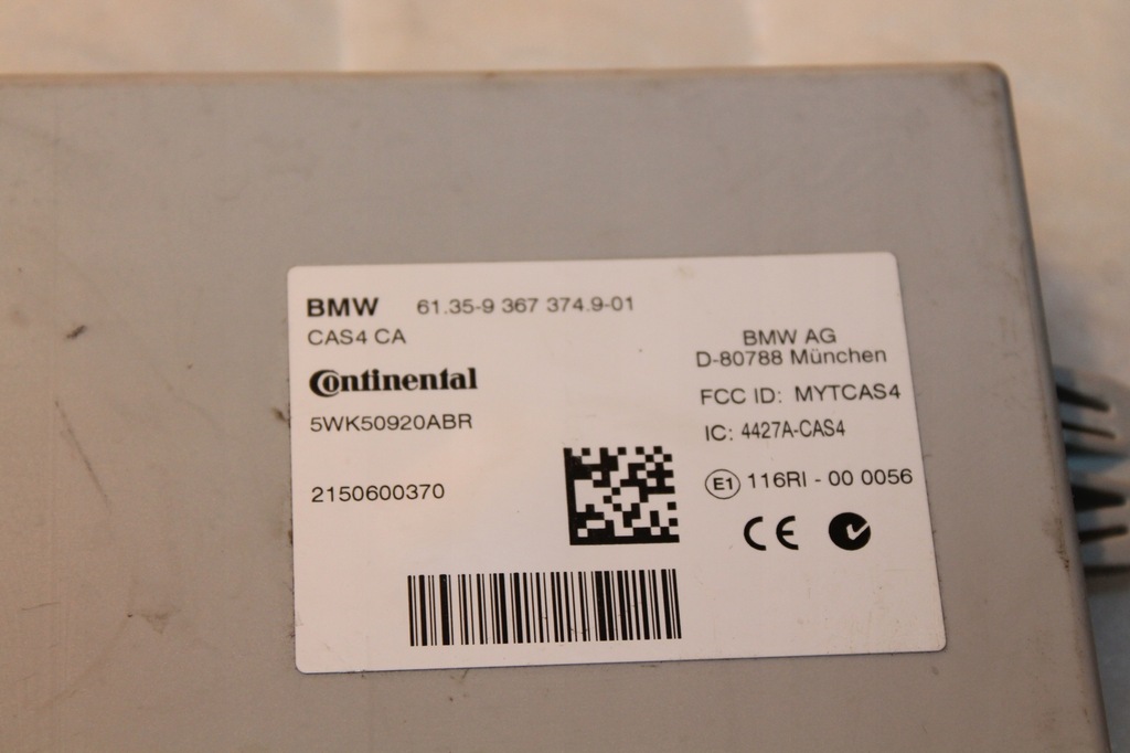 ΜΟΝΑΔΑ ΕΛΕΓΧΟΥ F25 X BMW F07 CAS4 LCI F10 F11 F15 Product image