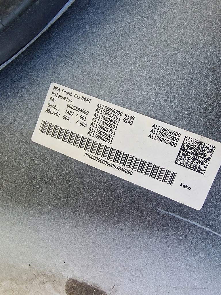 Mercedes CLA 250 W117 ανύψωση PDC A1178805700 AMG WARSAW-KOłA-ZNAN Product image