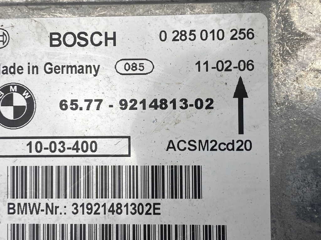 BMW E70 E71 E84 ΜΟΝΑΔΑ ΑΙΣΘΗΤΗΡΙΟΥ AIRBAG 9214813 Product image