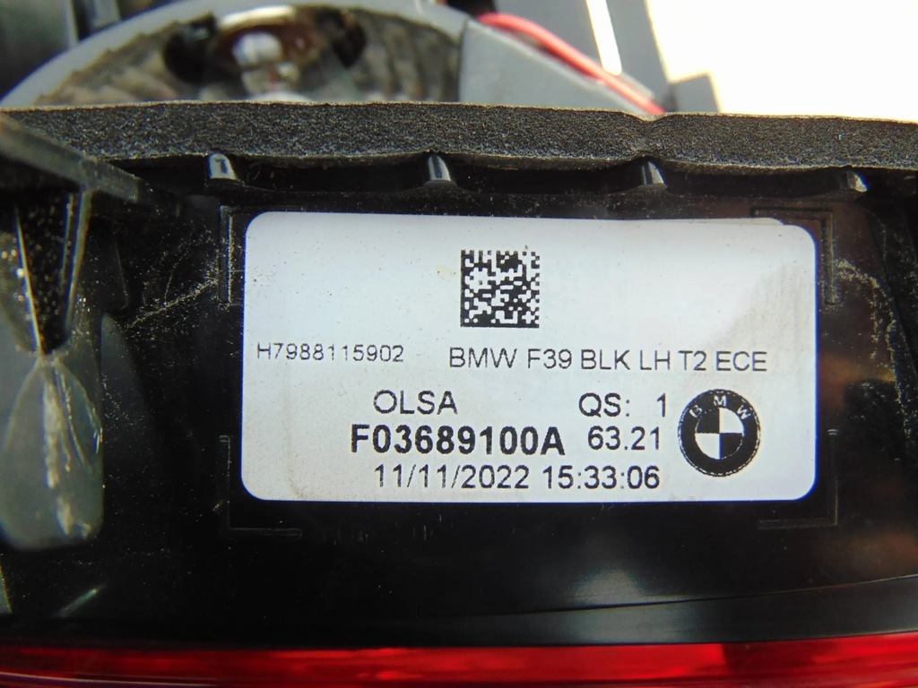 BMW X2 F39 ΠΙΣΩ ΦΩΣ ΑΡΙΣΤΕΡΑ ΣΤΟ FLAP 9881159 Product image