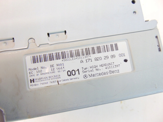 ΡΑΔΙΟ CD ΠΛΟΗΓΗΣΗ NAVI GPS A1718202989 MERCEDES slk R171 Product image
