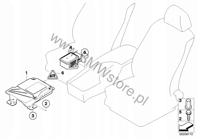 BMW E60 E61 E63 ΕΛΕΓΧΟΣ ΕΝΕΡΓΗ ΥΠΟΣΤΗΡΙΞΗ ΤΙΜΟΝΙΟΥ 1277022056 Product image