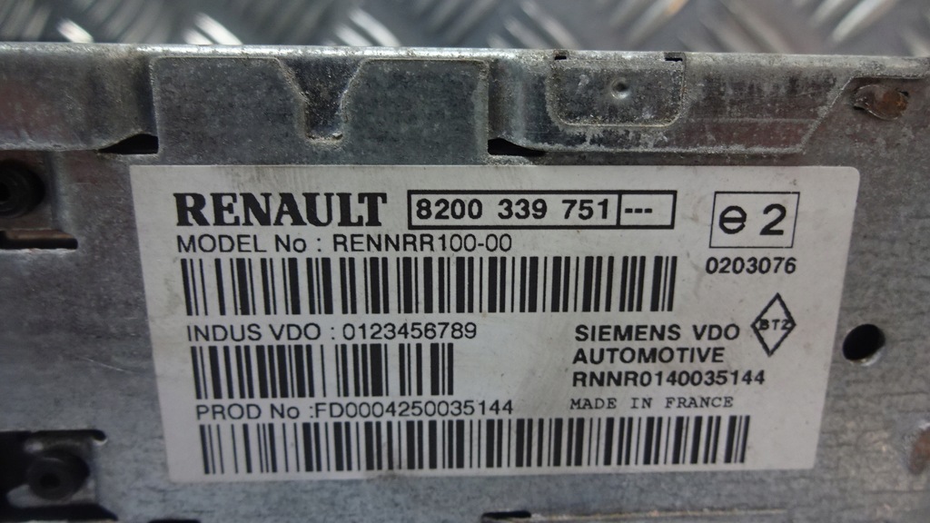 RENAULT LAGUNA II DISC READER 8200339751 Product image