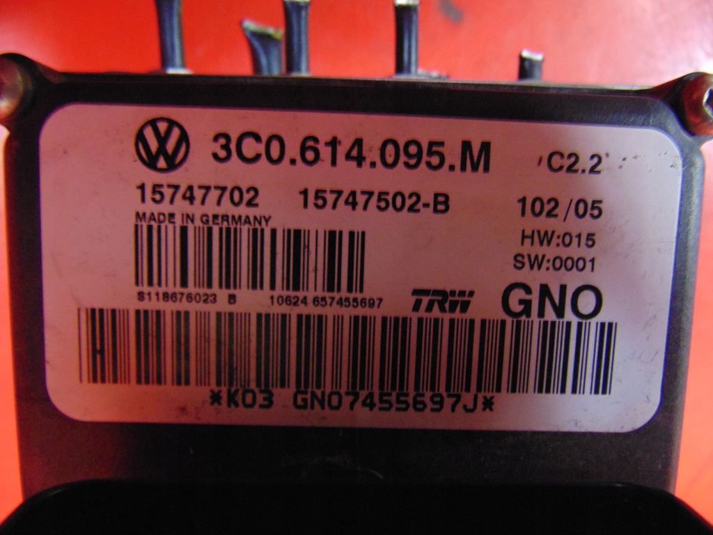 VW PASSAT B6 3C ABS ΑΝΤΛΙΑ ΦΡΕΝΟΥ 3C0614095M Product image