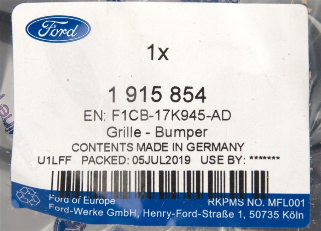 Ford C-Max MK2 Grand C-Max 2015- OE Προφυλακτήρας Product image