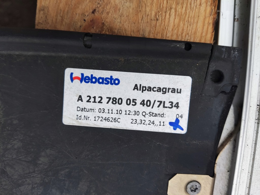 MERCEDES W212 ΓΥΑΛΙΝΗ ΣΤΕΓΗ ΠΑΝΟΡΑΜΑ ΠΑΡΑΘΥΡΟ ΟΡΟΦΗΣ A2127800540 Product image