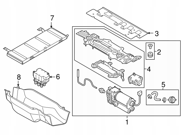 AUDI Q5 17^ δοχείο αέρα ανάρτησης 80A616203B Product image
