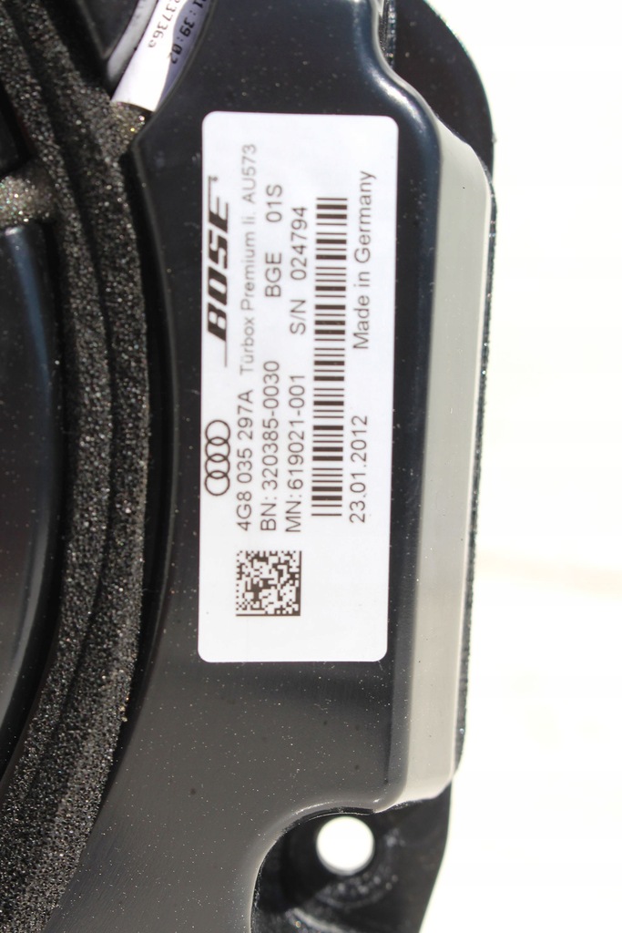 Audi A7 ηχεία + ενισχυτής Bose 4G 4G0035223C 4H0035399B 4G0035399 4G003 Product image