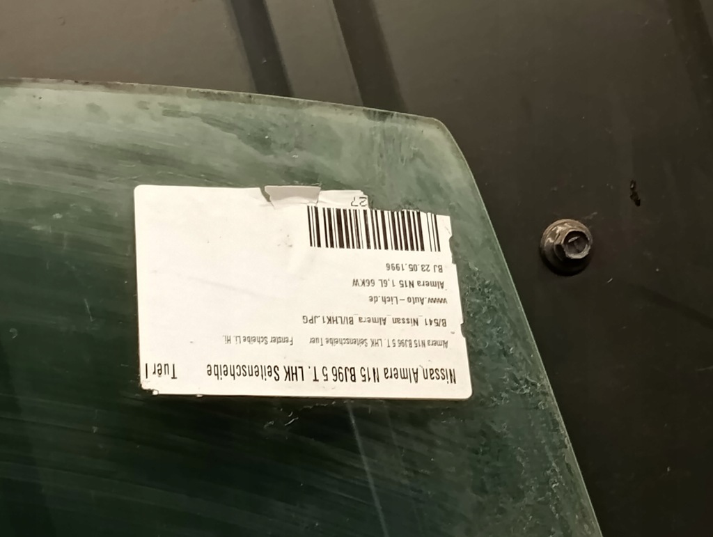 αριστερό πίσω παράθυρο Nissan Almera N15 95-00 Product image