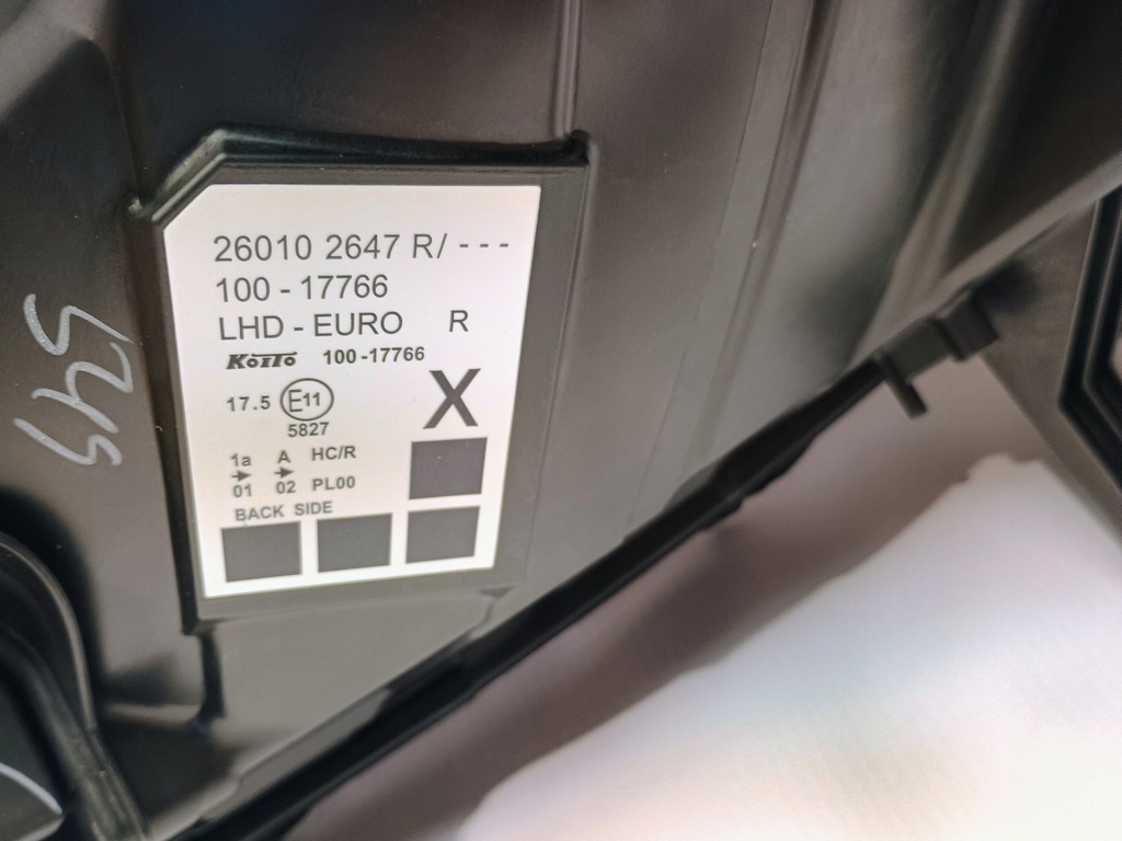 Renault Kangoo III Lift 13-20 Lamp Front Law 260102647R Νέο Origine Product image