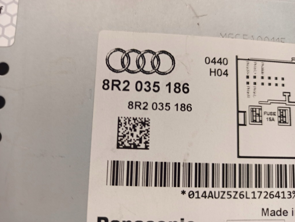 RADIO CD CONCERT AUDI A4 B8 8R2035186 Product image